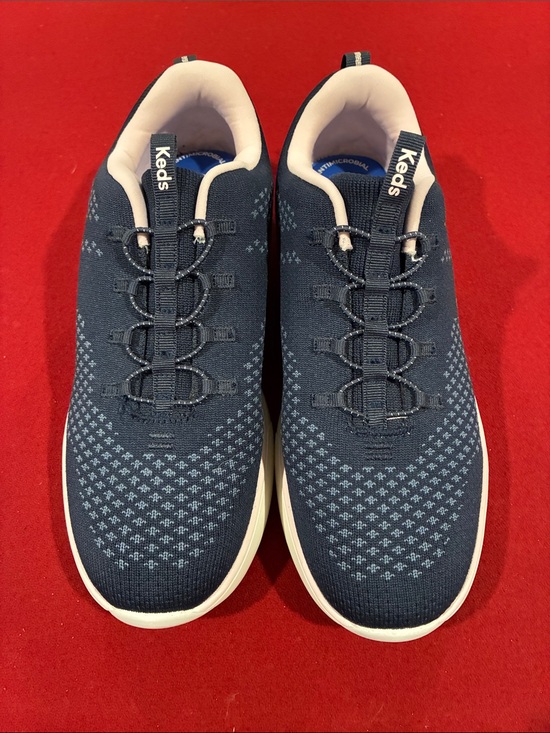 Keds Shoes - Keds Navy and White Knit Slip-On Sneakers - Women's